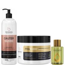 Borabella Cauter Gloss 500ml + Pratudo 300g + Óleo Argan 7ml Borabella Cauter Gloss 500ml + Pratudo 300g + Óleo Argan 7ml