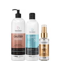 Borabella Cauter Gloss 500ml + Selagem 350ml + Elixir 60ml Borabella Cauter Gloss 500ml + Selagem 350ml + Elixir 60ml