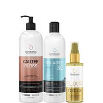 Borabella Cauter Gloss 500ml + Selagem 350ml + Elixir 60ml Borabella Cauter Gloss 500ml + Selagem 350ml + Elixir 60ml