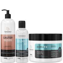 Borabella Cauter Gloss 500ml + Selagem 3D 90ml + Bóratx 300g Borabella Cauter Gloss 500ml + Selagem 3D 90ml + Bóratx 300g