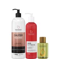 Borabella Cauter Gloss 500ml + SOS 240ml + Óleo Argan 7ml Borabella Cauter Gloss 500ml + SOS 240ml + Óleo Argan 7ml