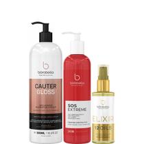Borabella Cauter Gloss 500ml + SOS 240ml + Óleo Elixir 60ml Borabella Cauter Gloss 500ml + SOS 240ml + Óleo Elixir 60ml