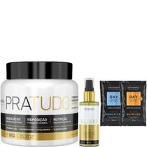 Borabella Cronograma Capilar Pratudo 1kg + Elixir 12 Óleos 60ml