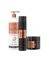 Borabella Day Use Kit Home Care Pós-Química e Cauter Gloss Espelhamento e Blindagem 500ml