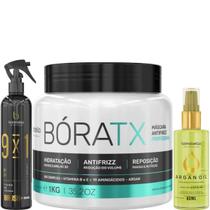 Borabella Fluido Brush 300ml + Bóratx 1kg + Óleo Argan 60ml