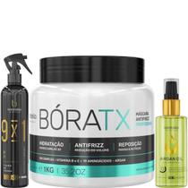 Borabella Fluido Brush 300ml + Bóratx 1kg + Óleo Argan 60ml