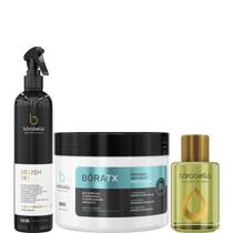 Borabella Fluido Brush 300ml + Bóratx 300g + Óleo Argan 7ml