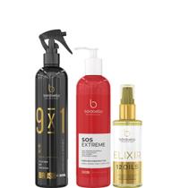 Borabella Fluido Escova 300ml + SOS 240ml + Óleo Elixir 60ml