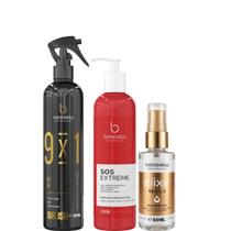 Borabella Fluido Escova 300ml + SOS 240ml + Óleo Elixir 60ml Borabella Fluido Escova 300ml + SOS 240ml + Óleo Elixir 60ml