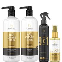 Borabella Kit Não Chore 1L + Fluido 300ml + Elixir 60ml