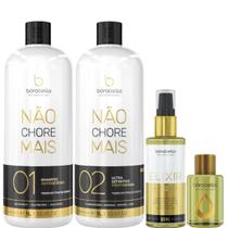 Borabella Kit Não Chore 2x1L + Elixir 60ml + Argan 7ml