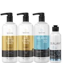 Borabella Kit Não Chore 2x1L + Selagem 3D 1 Litro + 90ml Borabella Kit Não Chore 2x1L + Selagem 3D 1 Litro + 90ml