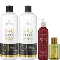 Borabella Kit Não Chore 2x1L + SOS + Óleo Argan 7ml