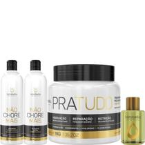 Borabella Kit Não Chore 350ml + Pratudo 1kg + Argan 7ml