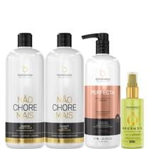 Borabella Kit Não Chore + Perfecta 3x1 Litro + Argan 60ml
