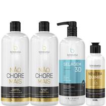 Borabella Kit Não Chore + Selagem 3x1L+ NeutraQuimic 90ml Borabella Kit Não Chore + Selagem 3x1L+ NeutraQuimic 90ml