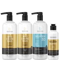 Borabella Kit Não Chore + Selagem 3x1L+ NeutraQuimic 90ml Borabella Kit Não Chore + Selagem 3x1L+ NeutraQuimic 90ml