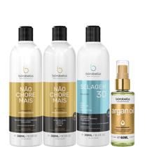 Borabella Kit Não Chore + Selagem 3x350ml + Argan 60ml