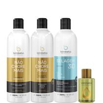 Borabella Kit Não Chore + Selagem 3x350ml + Argan 7ml