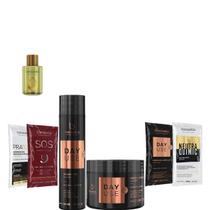 Borabella Kit Pós Química Day Use + Óleo Argan 7ml + Sachês