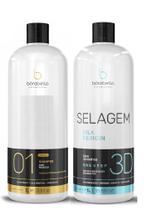 Borabella Kit Selagem 3d 1l + Shampoo 1l Alisamento 100%