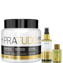 Borabella Máscara Pratudo 1kg + Elixir 60ml + Óleo de Argan 7ml