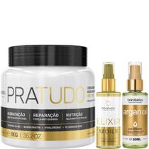 Borabella Máscara Pratudo 1kg + Óleo Elixir + Argan 2x60ml