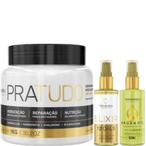 Borabella Máscara Pratudo 1kg + Óleo Elixir + Argan 2x60ml