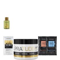 Borabella Máscara Pratudo 300g + Óleo Argan 7ml + Sachês