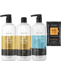 Borabella Não Chore 2x1L + Selagem 3D Semi Definitiva 1L Borabella Não Chore 2x1L + Selagem 3D Semi Definitiva 1L