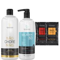 Borabella Não Chore Shampoo + Selagem 3D 2x1 Litro Borabella Não Chore Shampoo + Selagem 3D 2x1 Litro