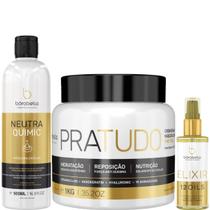 Borabella NeutraQuimic 500ml + Máscara Pratudo 1kg + Elixir 60ml