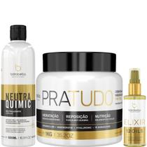 Borabella NeutraQuimic 500ml + Máscara Pratudo 1kg + Elixir 60ml