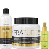 Borabella NeutraQuimic 500ml + Pratudo 1kg + Óleo Argan 60ml