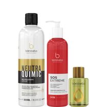 Borabella NeutraQuimic 500ml + SOS 240ml + Óleo de Argan 7ml