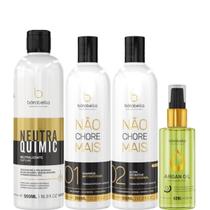 Borabella NeutraQuimic + Kit Não Chore 350ml + Argan 60ml