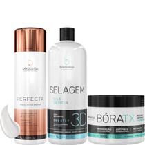 Borabella Perfecta + Selagem 3D 2x1L + Máscara Bóratx 300g