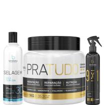 Borabella Selagem 350ml + Pratudo 1kg + Fluido Brush 300ml