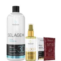 Borabella Selagem 3D 1 Litro + Elixir 12 Óleos 60ml