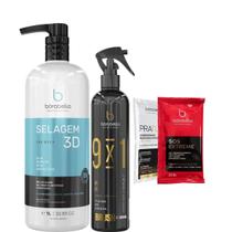 Borabella Selagem 3D 1 Litro + Fluido Escova Brush 300ml