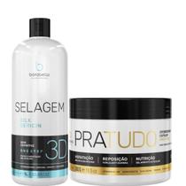 Borabella Selagem 3D 1 Litro + Máscara Pratudo 300g
