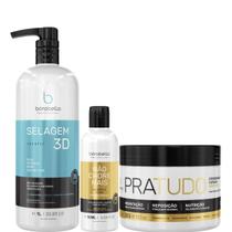 Borabella Selagem 3D 1L + Não Chore 90ml + Pratudo 300g Borabella Selagem 3D 1L + Não Chore 90ml + Pratudo 300g