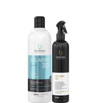 Borabella Selagem 3d 350ml + Fluido Escova Brush 300ml Borabella Selagem 3d 350ml + Fluido Escova Brush 300ml