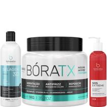 Borabella Selagem 3D 350ml + Máscara Bóratx 1kg + SOS 240ml