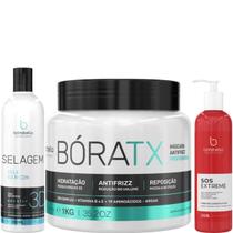 Borabella Selagem 3D 350ml + Máscara Bóratx 1kg + SOS 240ml