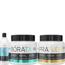 Borabella Selagem 3D 350ml + Máscara Bóratx + Pratudo 2x1kg Borabella Selagem 3D 350ml + Máscara Bóratx + Pratudo 2x1kg