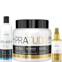 Borabella Selagem 3D 350ml + Máscara Pratudo 1kg + Elixir 60ml