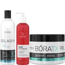 Borabella Selagem 3D 350ml + SOS 240ml + Máscara Bóratx 300g