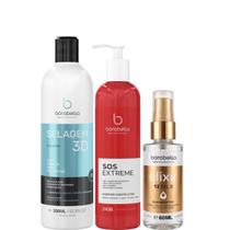 Borabella Selagem 3D 350ml + SOS 240ml + Óleo Elixir 60ml Borabella Selagem 3D 350ml + SOS 240ml + Óleo Elixir 60ml