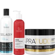 Borabella Selagem 3D 350ml + SOS + Máscara Pratudo 300g